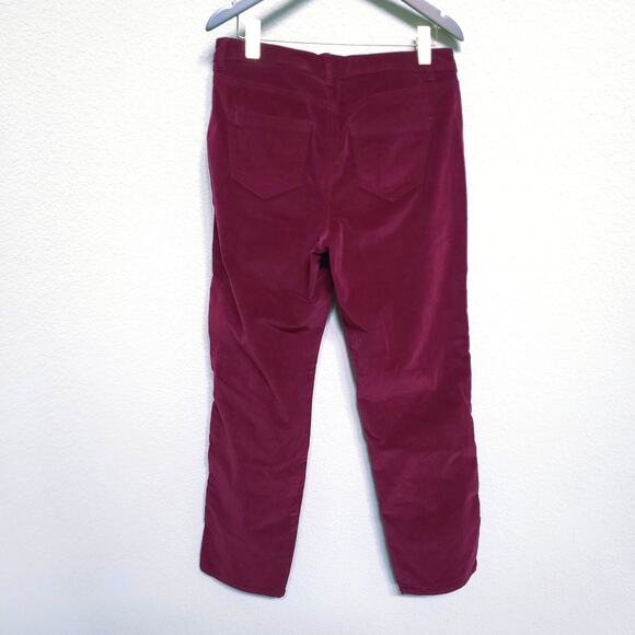 Lane Bryant Corduroy Pants Womens 14 Red Burgundy Marron Fall Winter Casual - Picture 2 of 10